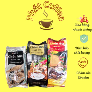 Combo 1,5kg (3 túi 3 loại )Cà phê TRỘN đặc biệt thơm đậm béo chồn MIX túi bạc đen và vàng