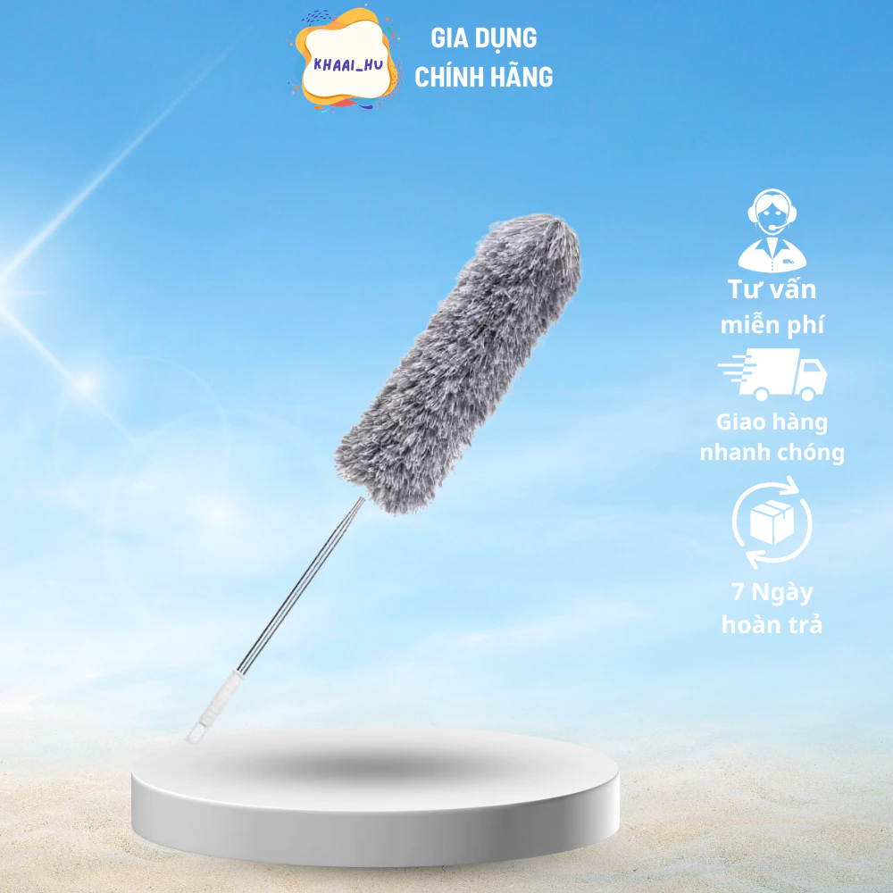 Chổi Quét trần Gấp Gọn - Chổi Quét Bụi Đa Năng Cán Rút Xoay 360 Độ, Gấp Gọn, Tiện Lợi ( didooglt )