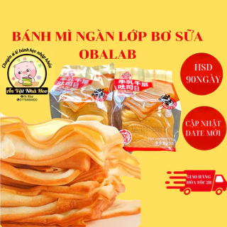 Bánh mì ngàn lớp Bơ sữa Obalab thơm ngon l Ăn Vặt Nhà Heo (1 cái)