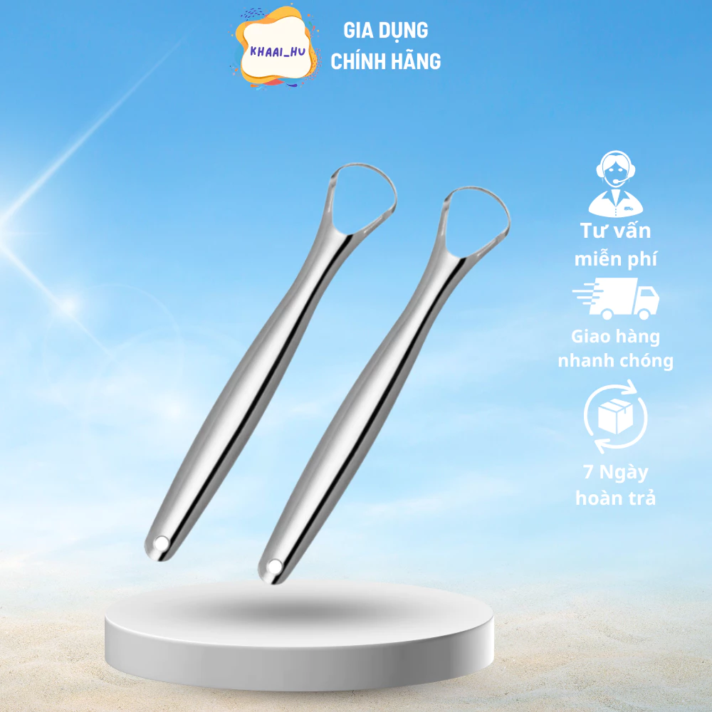 Dụng Cụ Vệ Sinh Lưỡi Cao Cấp, Cạo Lưỡi Sạch, Nạo Lưỡi Bằng Inox Cho Người Lớn An Toàn ( didooglt )