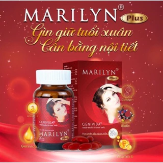 Viên uống nội tiết tố nữ Marilyn Plus, viên uống đẹp da giảm nám và cân bằng nội tiết tố nữ