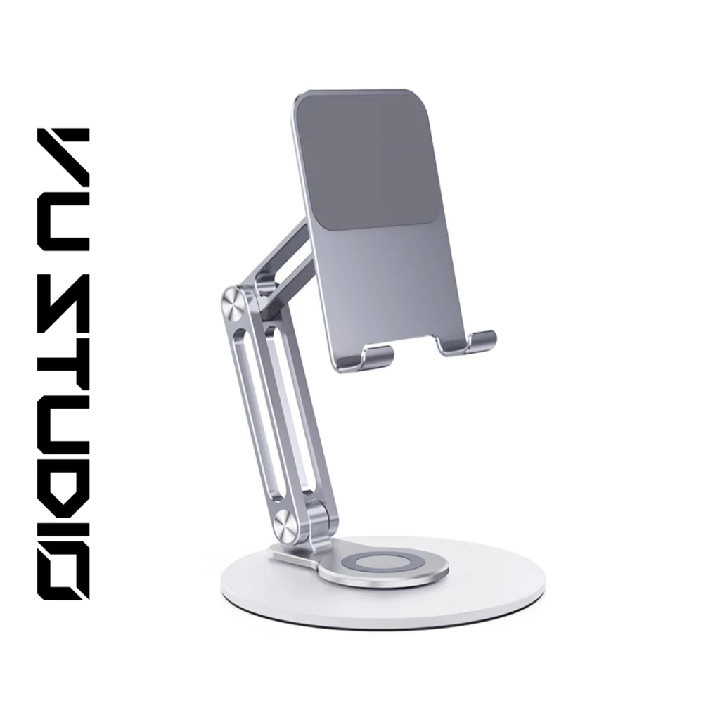 Giá đỡ máy tính bảng iPad, điện thoại iPhone chân xoay 360 độ hợp kim nhôm L06 - Vu Studio