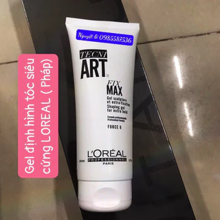 Gel định hình siêu cứng TECNI.ART FIX MAX L'oreal (Độ cứng: 6) 200ml ( NEW 2022)