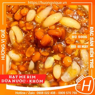 Hạt Me Rim Dừa Nước Khóm - Hủ 500g - Đặc Sản Bến Tre