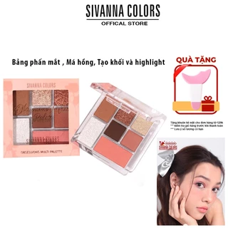 Bảng phấn mắt mà hồng tạo khối highlight Sivanan Colors Obsessions Multi Palette HF 184 9,6g