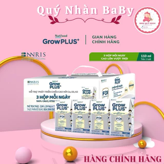 Thùng 24 hộp Sữa Bột Pha Sẵn Nutifood Sweden GrowPLUS+ Cao lớn vượt trội hộp 110 ml (bạc)