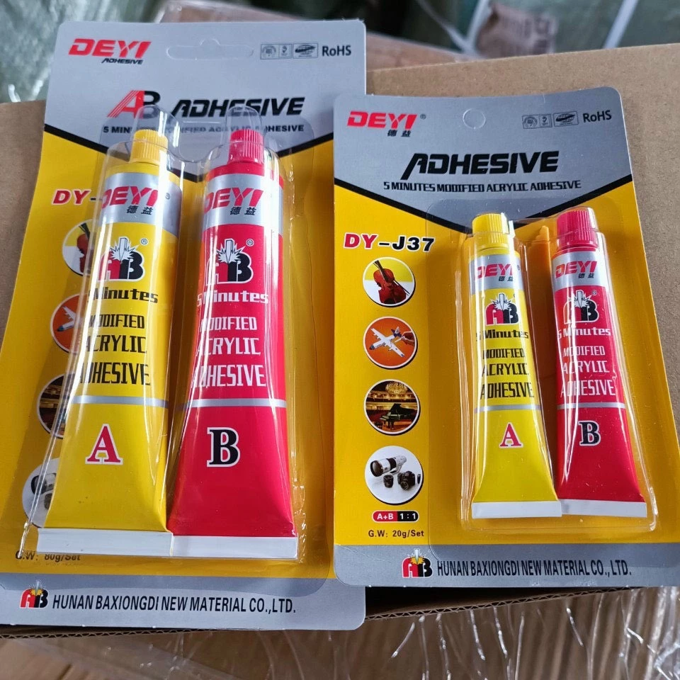 Keo dán AB 2 thành phần - Dán siêu chắc đa năng chịu nhiệt, chịu nước, vỉ 2 tuýp 20g 80g