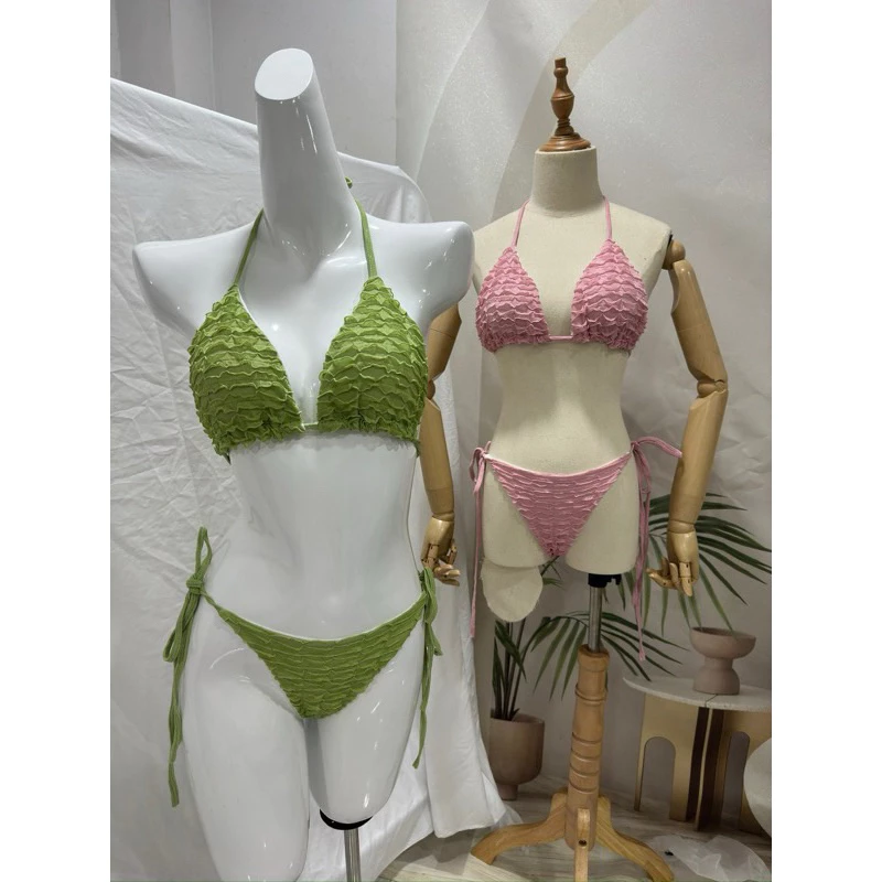 [Sẵn-Hcm] Bikini Đồ Bơi Tam Giác Chất Gân Sóng,HM Bikini