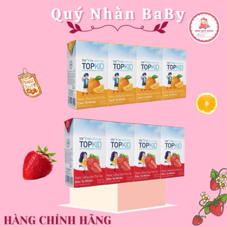 Lốc 4 hộp sữa trái cây TH true juice milk TOPKID Dâu/Cam Tự Nhiên 110ml