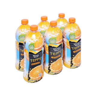 [Chai 1 Lít] NƯỚC CAM CÓ TÉP [VN] TEPPY Orange Juice Drink with Orange Pulps