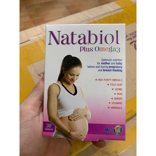 NATABIOL PLUS OMEGA 3 - VITAMIN CHO BÀ BẦU, CHUẨN BỊ MANG THAI