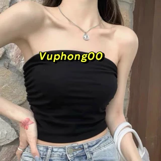 Áo ống, áo quây ngực có mút áo,croptop ôm body sexy cotton cao cấp mền