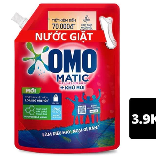 Nước Giặt OMO Matic 3.9kg, OMO Comffor 3,6kg ( túi )