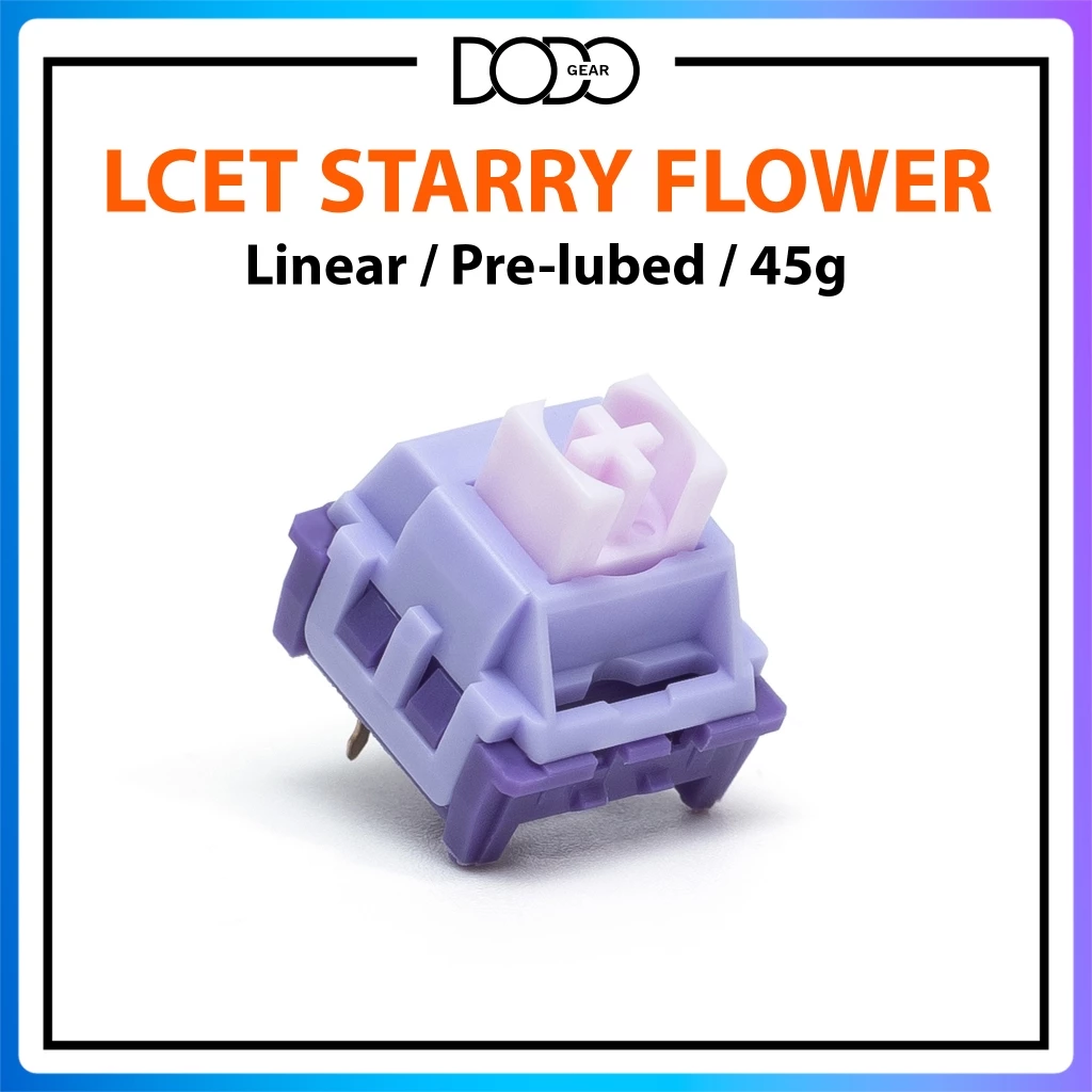 Switch LCET Starry Flower 3 PIN Linear 45g công tắc bàn phím Switch LCET Starry Flower DoDo Gear