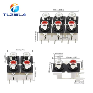 Trạm AV đầu Jack AV RCA  AV TRẮNG