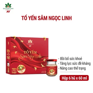 Yến Sâm Ngọc Linh Kon Tum K5 Bồi Bổ Sức Khỏe Nâng Cao Thể Trang Hộp 6 Hũ (60Ml/ Hũ)