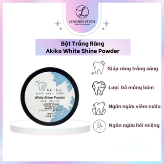 Bột Trắng Răng Akiko White Shine Powder Làm Sạch Miệng Loại Bỏ Mảng Bám Không Gây Ê Buốt