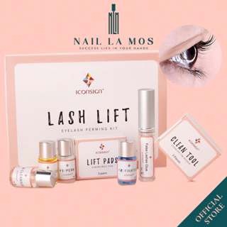 Set uốn mi Iconsign Lash Lift chính hãng - Bộ kit uốn mi collagen eyelash 3D 6D cong tự nhiên chuẩn Hàn Quốc