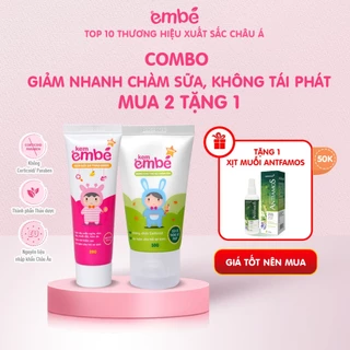 Combo Kem Em Bé Plus và Kem Em Bé Derma giảm nhanh chàm sữa, giảm tái phát (Kem embe)