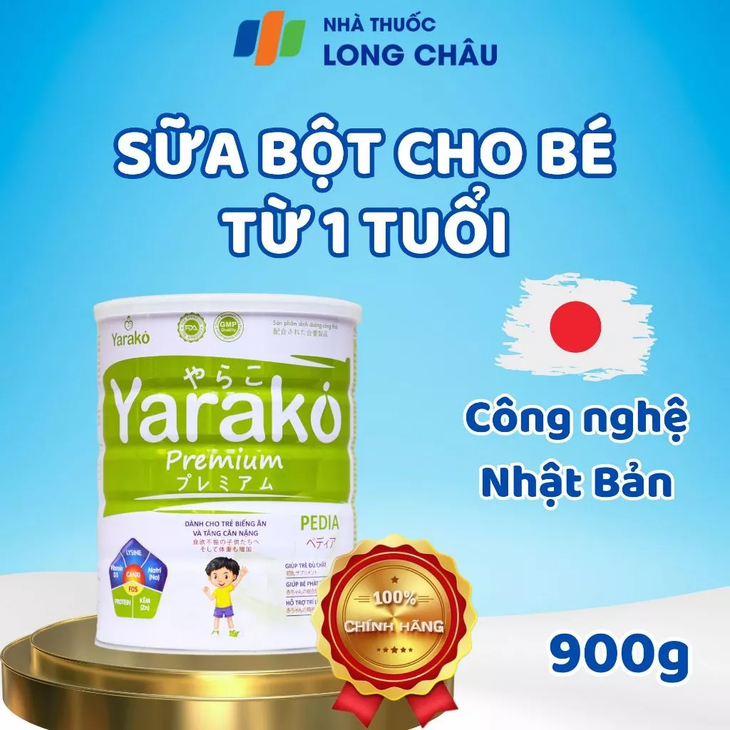 Sữa Tăng Cân Cho Bé Dành Cho Bé Biếng Ăn Hỗ Trợ Bé Tăng Cân Và Khả Năng Hấp Thụ YARAKO PREMIUM PEDIA