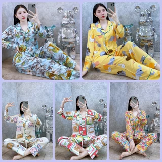 Đồ bộ tole nữ, bộ lanh mặc nhà Pijama dài tay F21 VNXK SHOP5SAO (40-75kg)