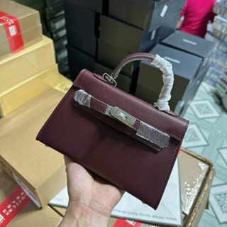 Túi H sz 20,5 tag bạc no box - HANA BAG