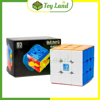 [V2] Rubik 3x3 MoYu MeiLong 3M V2 UV Coated Rubic 3 Tầng Nam Châm Stickerless Đồ Chơi Trí Tuệ Trẻ Em