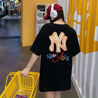 Áo Thun MLB New York Logo Chữ 7 Màu 018 - Chất Vải Xịn Cotton 2 Chiều - Hàng Đầy Đủ Tem Túi zip