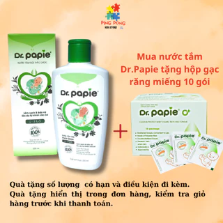 Nước Tắm Thảo Dược Dr Papie Giúp Giảm Mẩn Ngứa Và Rôm Sảy, Hỗ Trợ Làm Sạch, Mát Da Bé - Chai 230ml