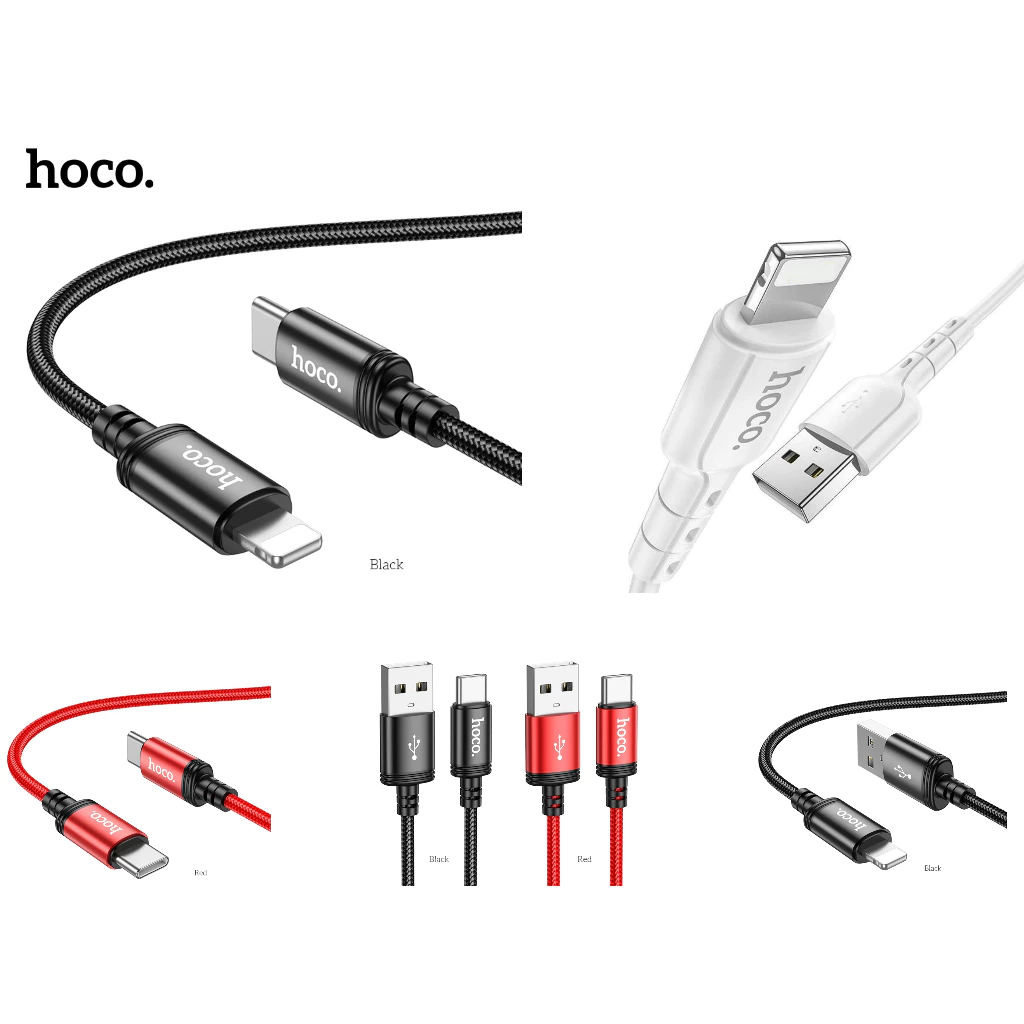 Dây Cáp Sạc Nhanh Cho Điện Thoại Chính Hãng l.P-TYPEC-MICRO USB Từ Hoco. Hỗ Trợ Sạc Nhanh - Chống Đứt Gãy