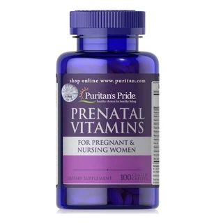 Vitamin tổng hợp cho mẹ bầu Prenatal Vitamins Puritan's Pride của Mỹ 100 viên