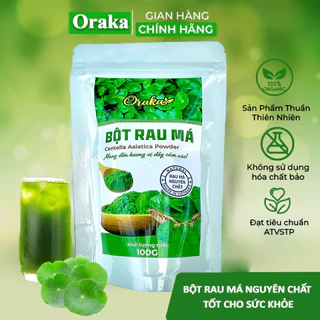 Bột Rau Má Nguyên Chất Oraka, Thanh Nhiệt, Giải Độc, Mát Gan 100% tự nhiên