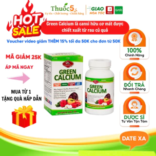 Green Calcium viên bổ sung canxi hữu cơ Hộp 100 viên