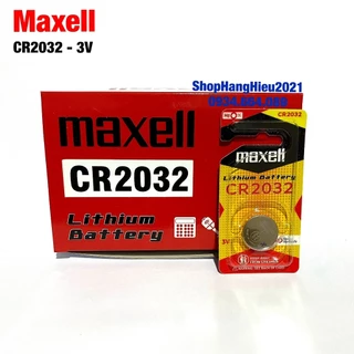 Pin CR2032 Maxell Cao Cấp Vỉ 1 Viên Made in Japan Hàng Chính Hãng