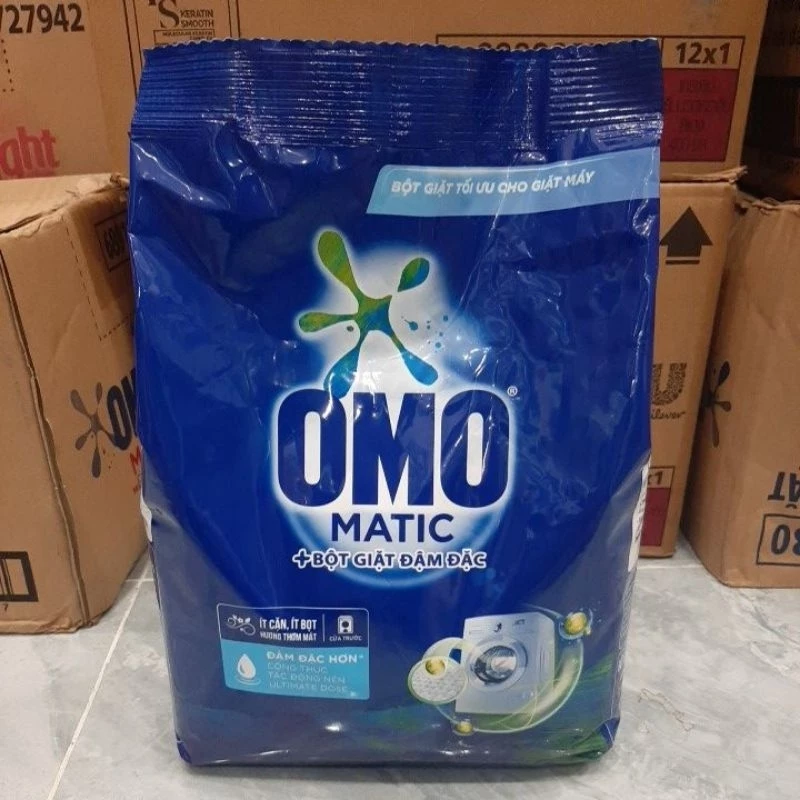 Bột giặt OMO Matic cho máy giặt cửa trước dạng Túi 2,9kg