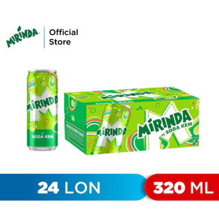 Thùng 24 Lon Nước Ngọt Có Gaz Mirinda Soda Kem (320ml/lon)