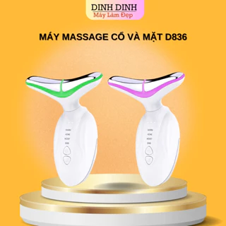 Máy Massage nâng cơ cổ mặt D836, mát xa mặt, làm sáng, giảm nhăn, điện di tinh chất