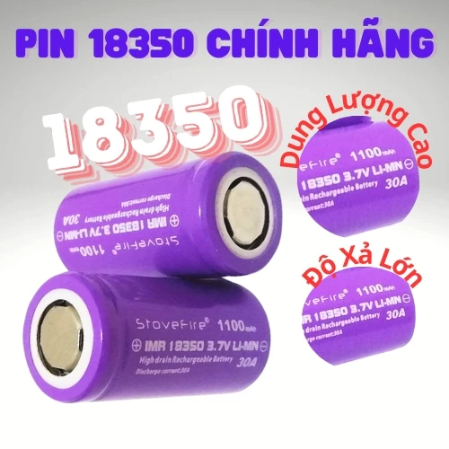 Pin Sạc 18350 Stovefire Pin Lùn Pin Dung lượng Cao xả lớn Pin Sạc 14500 Pin AAA AA