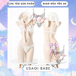 [USAGI] Bộ đồ lót hóa trang bé thỏ gợi cảm, phong cách se.xy ( không kèm vớ )