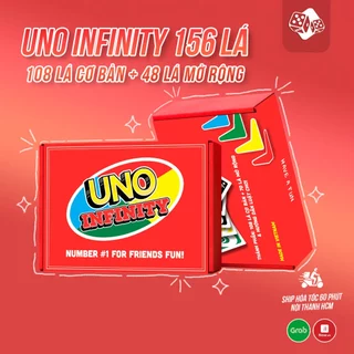 Bài UNO INFINITY ĐỎ 184 LÁ đầy đủ nhất - hộp đỏ