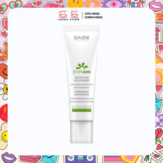 Kem Dưỡng Ẩm Cho Da Dầu Mụn Babe Stop AKN Mattifying Moisturiser - 50ml