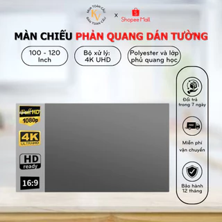 Màn chiếu phản quang dán tường 100 Inch FULL HD 1080P cao cấp chống chói lóa độ tương phản cao - YAMAZAKI