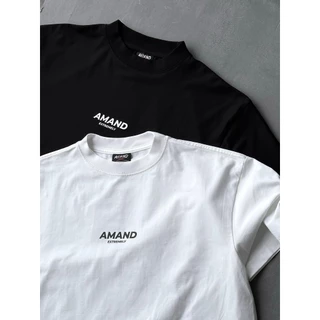 Áo thun Amand Unisex Extremely T-Shirt - Black/ white/ AT2030