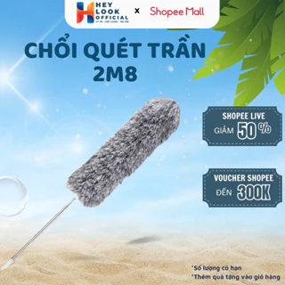 Chổi Quét Trần Gấp Gọn GODWELL Cán Dài 2.8M, Chổi Lau Trần Đầu Chổi Uốn Dẻo Cán Điều Chỉnh Độ Dài Linh Hoạt