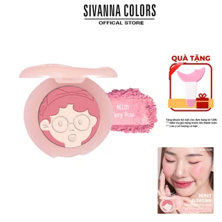 Phấn Má Hồng Kèm Highlight Sivanna Colors Heart Floating Tow-Color Blusher HF953 5g