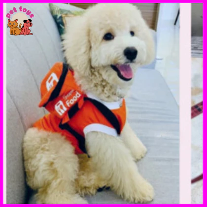 Quần áo chó mèo - Áo Shopee Food có túi cho thó mèo - Trang phục thú cưng - Pet Toys