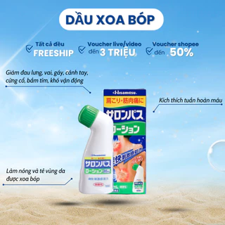 Dầu xoa bóp giảm đau nhức Salonpas Hisamitsu dạng lăn 85ml