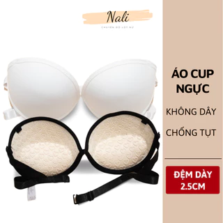 Áo Ngực Chống Tuột Không Dây Có Gọng Đệm Tim Thiết Kế Siêu Nâng Ngực NL076