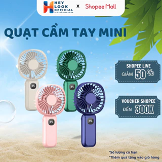 Quạt cầm tay mini GODWELL tích hợp đèn pin và sạc dự phòng 3 trong 1 tiện lợi 4000mAh làm mát tức thì