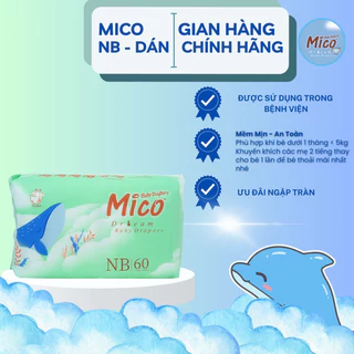 {Có quà} Tã Bỉm Xanh Bệnh Viện MICO đủ size bỉm dán/quần NB/S/M/L/XL/XXL cho bé